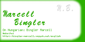 marcell bingler business card